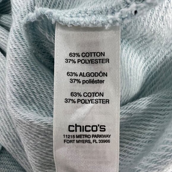 Weekends by Chico’s 3/4 Sleeve Studded Star Pullover Top Womens Size Small - Picture 10 of 10